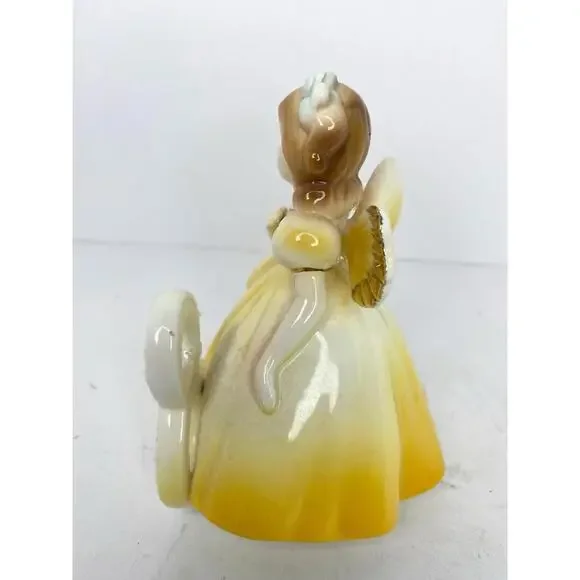 Josef Originals Birthday Angel Girl Figurine Hat Age 8 Yellow 4.75"H Ceramic - Picture 3 of 8